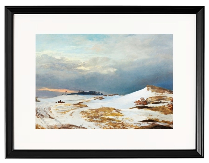 Winterlandschaft mit nordseeländischem Charakter – 1841