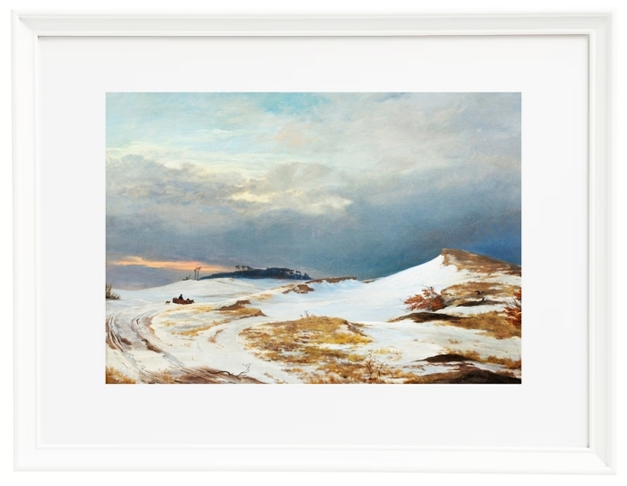Winterlandschaft mit nordseeländischem Charakter – 1841