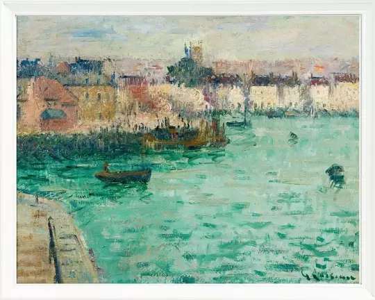 Vor dem Hafen von Dieppe – 1928