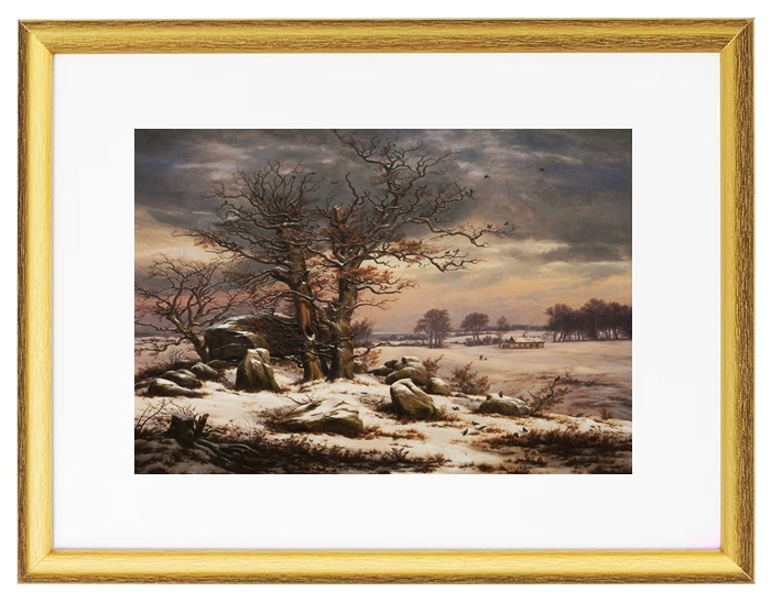 Winter landscape near Vordingborg - 1827