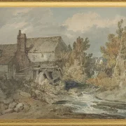 Wassermühle in der Nähe eines fließenden Baches - 1795