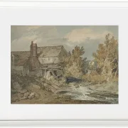 Wassermühle in der Nähe eines fließenden Baches - 1795