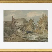 Wassermühle in der Nähe eines fließenden Baches - 1795