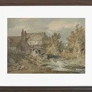 Wassermühle in der Nähe eines fließenden Baches - 1795