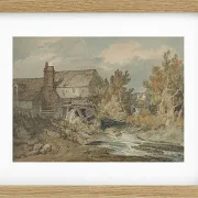 Wassermühle in der Nähe eines fließenden Baches - 1795