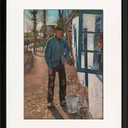 Weißmalen des alten Hauses -1908