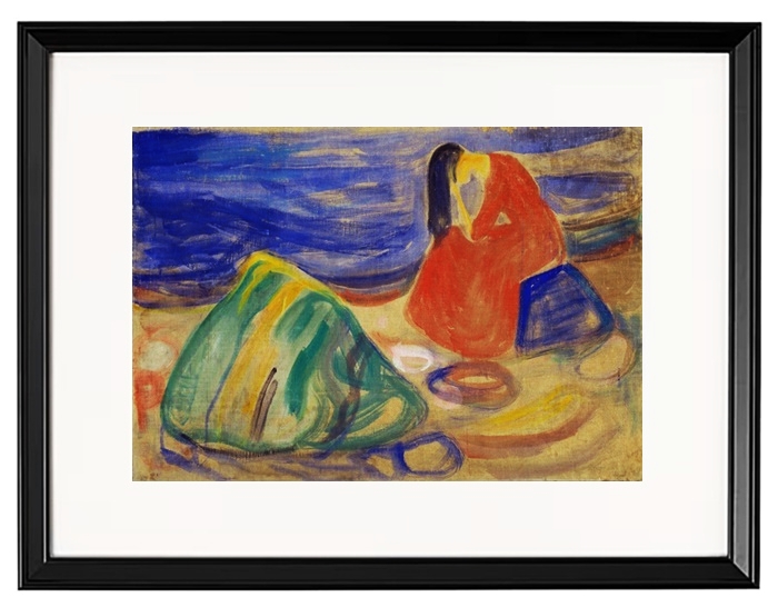 Weeping woman on the beach - 1906