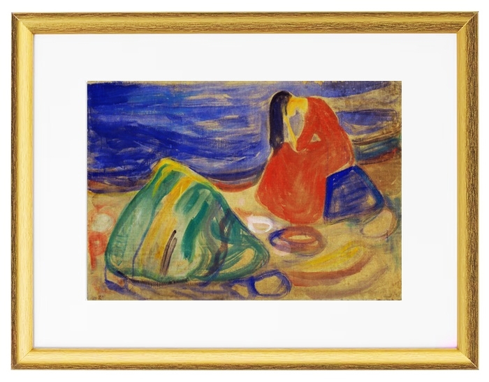Weeping woman on the beach - 1906