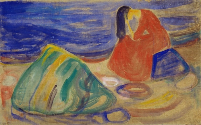 Weinende Frau am Strand – 1906