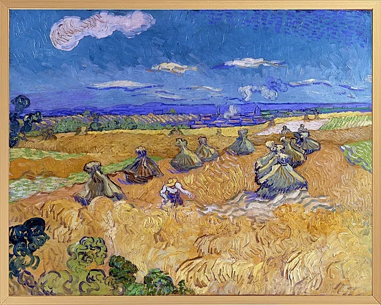 Hvedemarker med høster, Auvers - 1887