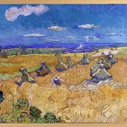 Hvedemarker med høster, Auvers - 1887