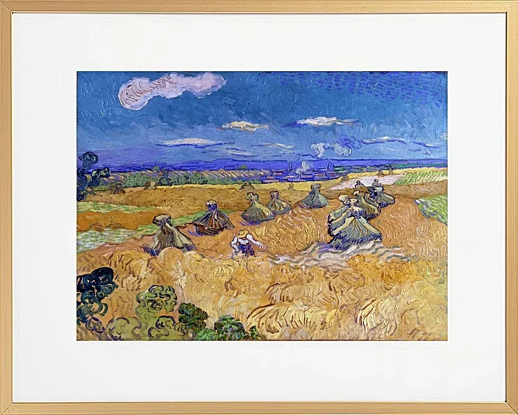 Hvedemarker med høster, Auvers - 1887