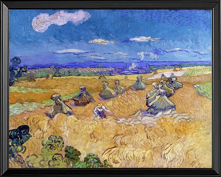 Hvedemarker med høster, Auvers - 1887