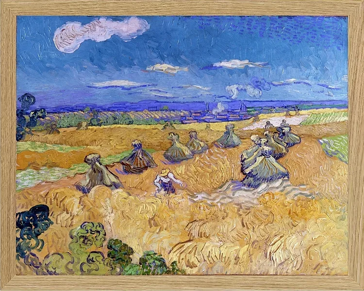 Hvedemarker med høster, Auvers - 1887