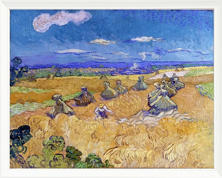 Hvedemarker med høster, Auvers - 1887