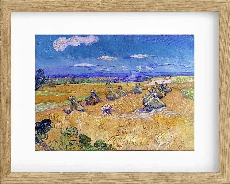 Hvedemarker med høster, Auvers - 1887