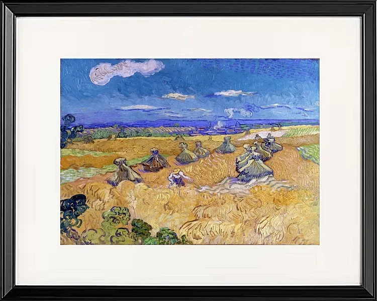 Hvedemarker med høster, Auvers - 1887