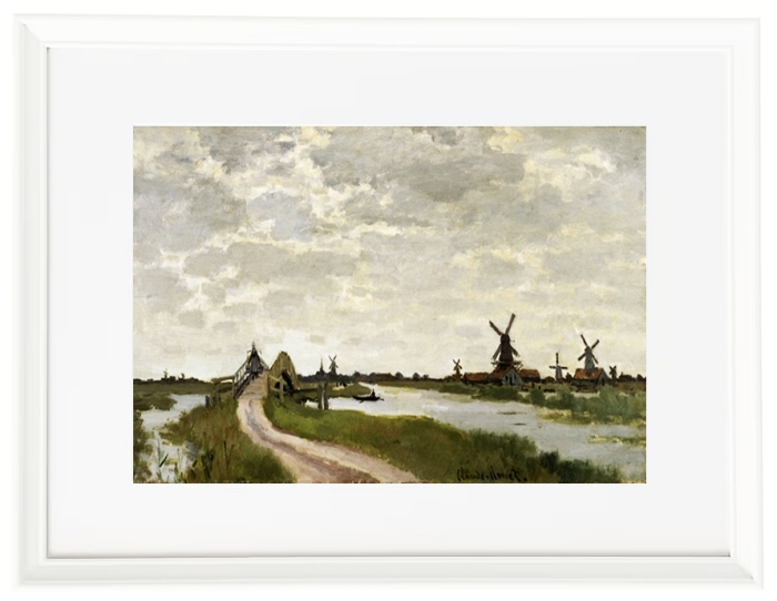 Windmühlen bei Zaandam - 1871