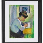 Schreibende Frau - 1910