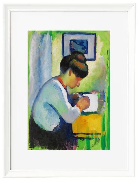 Schreibende Frau - 1910