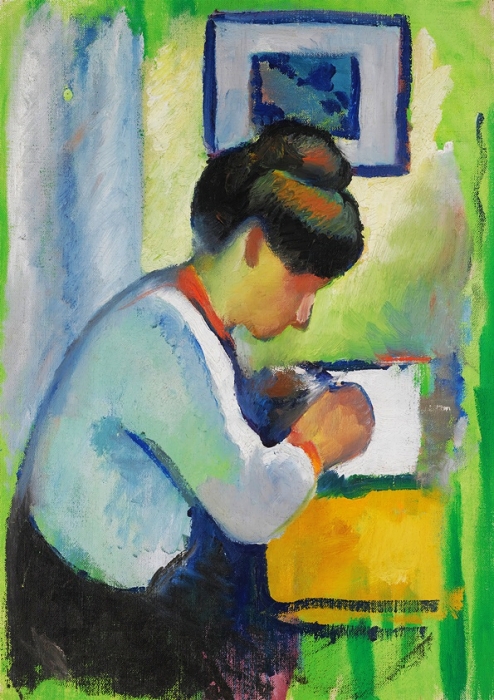 Schreibende Frau - 1910
