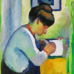 Schreibende Frau - 1910