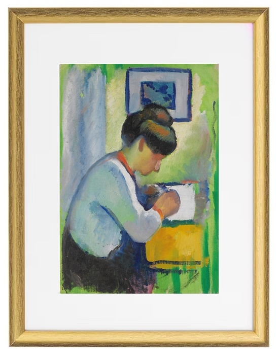 Schreibende Frau - 1910