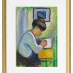 Schreibende Frau - 1910