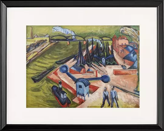 Westhafen in Frankfurt am Main - 1916