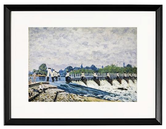 Molesey Weir, Hampton Court - 1874