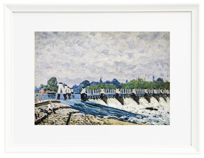 Molesey Weir, Hampton Court - 1874