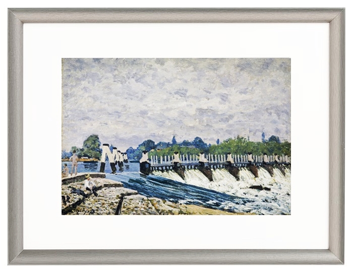 Molesey Weir, Hampton Court - 1874