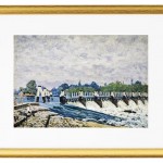 Molesey Weir, Hampton Court - 1874