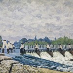 Molesey Weir, Hampton Court - 1874