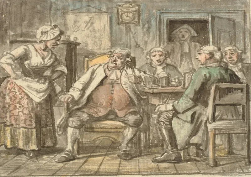 Wilhelm Marstrand | Politische Hochschule – 1810 | Gerahmter Kunstdruck | Goldenes Zeitalter Dänemark