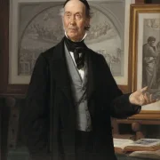 Wilhelm Marstrand | Der Kunsthistoriker Niels Lauritz Høyen – 1868 | Gerahmter Kunstdruck | Goldenes Zeitalter Dänemark