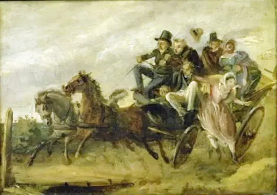 Wilhelm Marstrand | Rejsen til den mirakuløse kilde – 1830 | Indrammet kunsttryk | Danmarks Guldalder