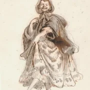 Wilhelm Marstrand | Die Unentschlossene - 1873 | Gerahmter Kunstdruck | Goldenes Zeitalter Dänemark