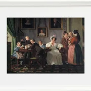 Wilhelm Marstrand – Die Familie Waagepetersen 1836 | Giclée Kunstdruck gerahmt