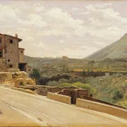 Wilhelm Marstrand | Italiensk landskab – 1825 | Indrammet kunsttryk | Danmarks Guldalder