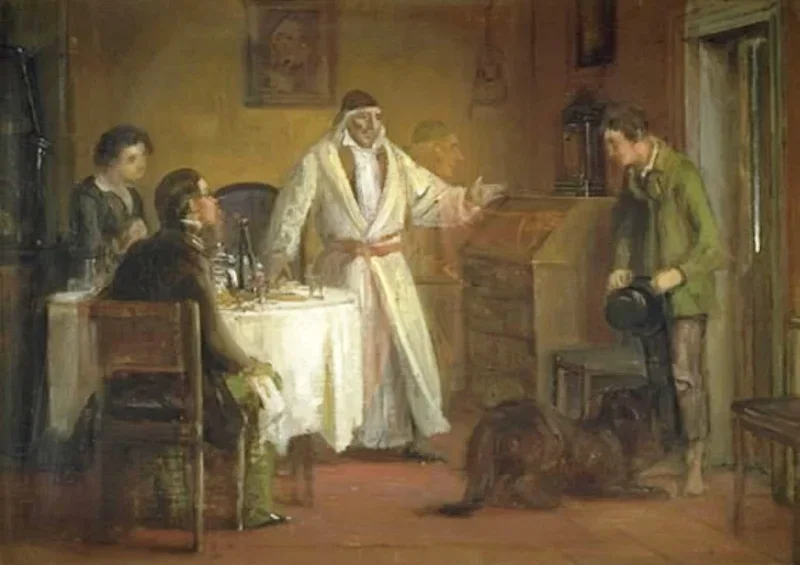Wilhelm Marstrand | Den fortabte søns hjemkomst – 1825 | Indrammet kunsttryk | Danmarks Guldalder