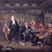 Wilhelm Marstrand | Erasmus Montanus – 1844 | Indrammet kunsttryk | Danmarks Guldalder