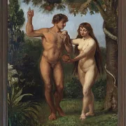 Wilhelm Marstrand – Eva verführt Adam 1830 | Giclée Kunstdruck gerahmt