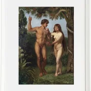Wilhelm Marstrand – Eva verführt Adam 1830 | Giclée Kunstdruck gerahmt
