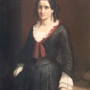 Wilhelm Marstrand | Frøken Vilhelmine Hage – 1853 | Indrammet kunsttryk | Danmarks Guldalder