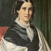 Wilhelm Marstrand | Frau Vilhelmine Heise – 1856 | Gerahmter Kunstdruck | Goldenes Zeitalter Dänemark