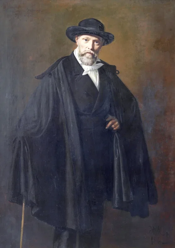 Wilhelm Marstrand | Maleren Constantin Hansen - 1862 | Indrammet kunsttryk | Danmarks Guldalder
