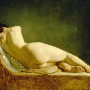 Wilhelm Marstrand | Liggende model – 1833 | Indrammet kunsttryk | Danmarks Guldalder