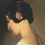 Wilhelm Marstrand | Italienerin - 1869 | Gerahmter Kunstdruck | Goldenes Zeitalter Dänemark