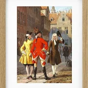 Wilhelm Marstrand – Jacob Thybo und Jean France 1865 | Giclée Kunstdruck gerahmt